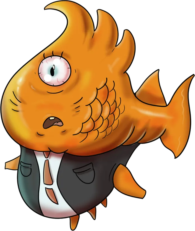 Fish in a suit
