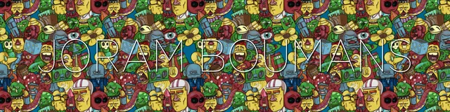 Banner full of doodles