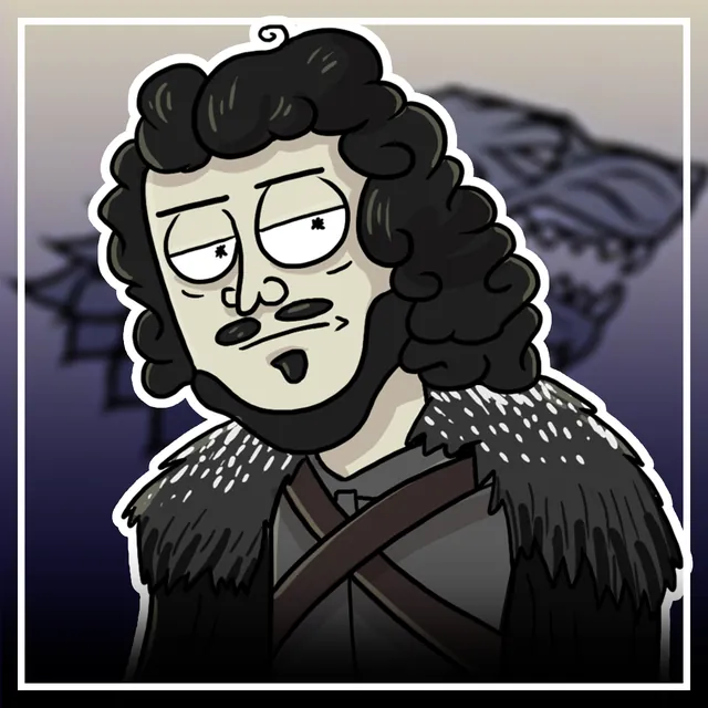 Jon Snow as a cartoon