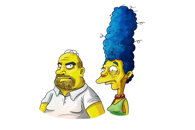 Homer and Marge