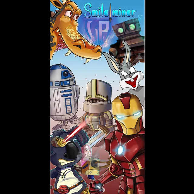 Phone case full of heroes