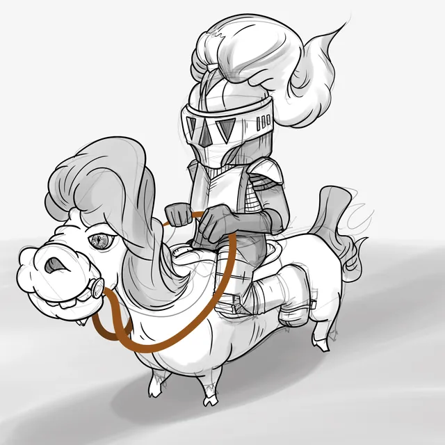 Knight on horseback